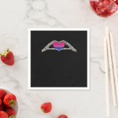 Beenderen Handen Hart Biseksuele Gothic Servet (Insitu)