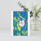 Beendweed Reed Summer Wildflower Painting Briefkaart (Staand voorkant)