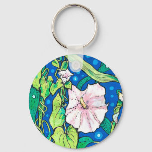 Beendweed Reed Summer Wildflower Painting Sleutelhanger