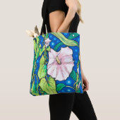 Beendweed Reed Summer Wildflower Painting Tote Bag (Dichtbij)