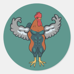Beenendag is voor Kippen Ronde Sticker