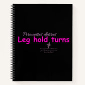 BeenGreep Draaien zwart en roze Notitieboek (Voorkant)