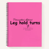 BeenGreep Dragers Hot Pink en Black Notitieboek (Voorkant)
