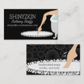  beenhomemade zeep badkuip schoonheid visitekaartje (Voorkant / Achterkant)