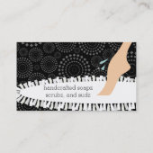  beenhomemade zeep badkuip schoonheid visitekaartje (Achterkant)