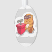 Beenkat xmas-versiering ornament (voorkant)