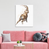 Beenkrek Canvas Afdruk (Insitu (Woonkamer))