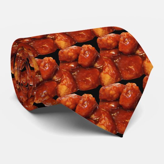 Beenloze BBQ Kip Wings Stropdas (Opgerold)