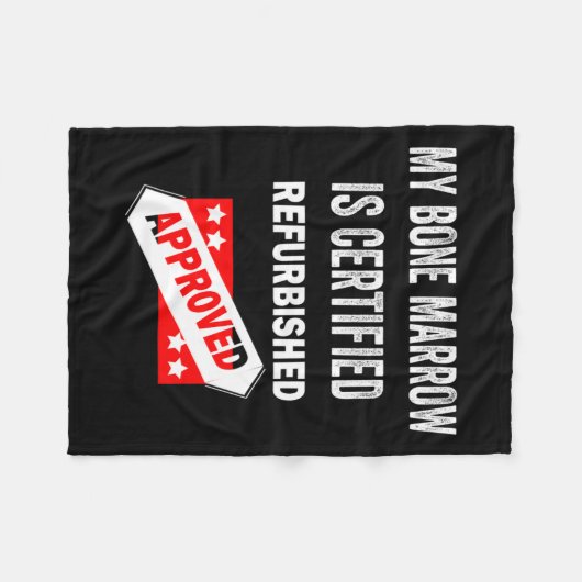 Beenmerg is gecertificeerd voor refurbished leukem fleece deken (Voorkant (Horizontaal))