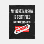Beenmerg is gecertificeerd voor refurbished leukem fleece deken (Voorkant)