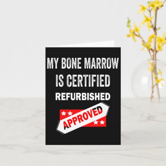 Beenmerg is gecertificeerd voor refurbished leukem kaart (Gele Bloem)