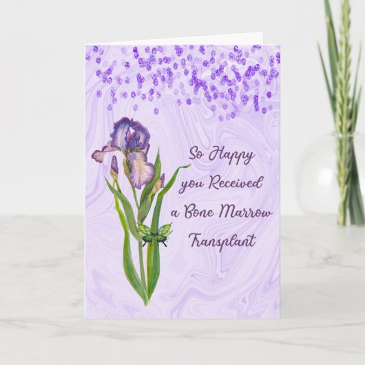 Beenmerg Transplant Kaart met iris (Voorkant)