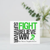 Beenmerg Transplant Survivor Briefkaart (Staand voorkant)