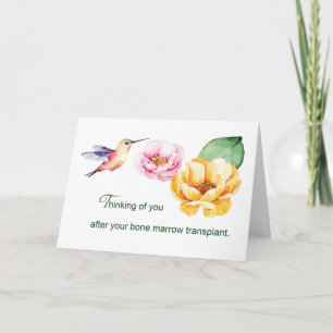 Beenmerg Transplant Thinking of You Flowers Kaart