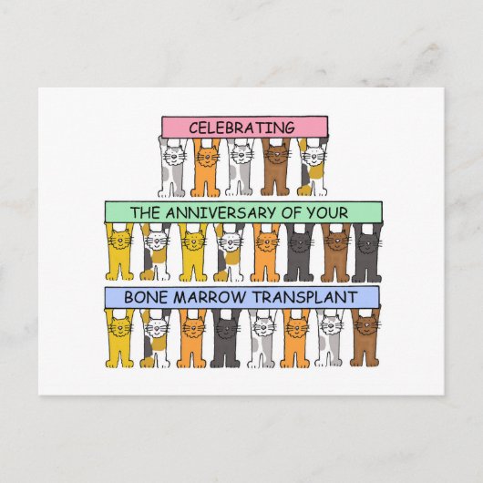 Beenmergtransplantaat Jubileum Briefkaart (Voorkant)