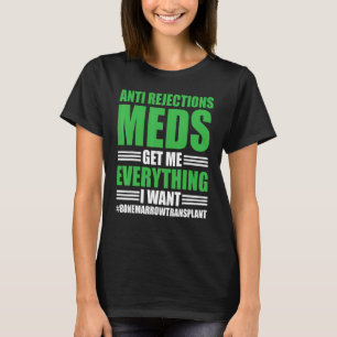 Beenmergtransplantaat krijger beenmergsupplement t-shirt