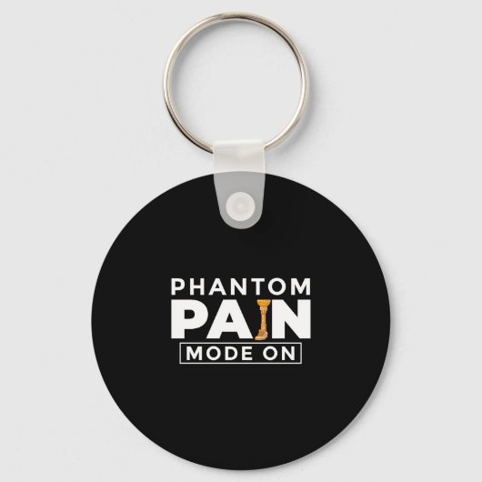 Beenprothese pegleg - neem knieëng amputee sleutelhanger (Voorkant)