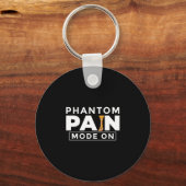 Beenprothese pegleg - neem knieëng amputee sleutelhanger (Voorkant)