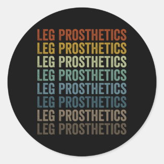 Beenprotheseamputatie Ronde Sticker