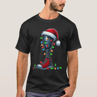 Beenprothesen geamputeerde amputatie Xmas unisex A T-shirt
