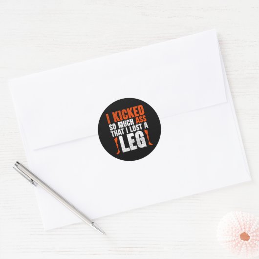Beenprothetisch Ronde Sticker (Envelop)