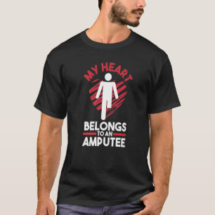 Beensamentrekking prothese been Mijn hart behoort T-shirt