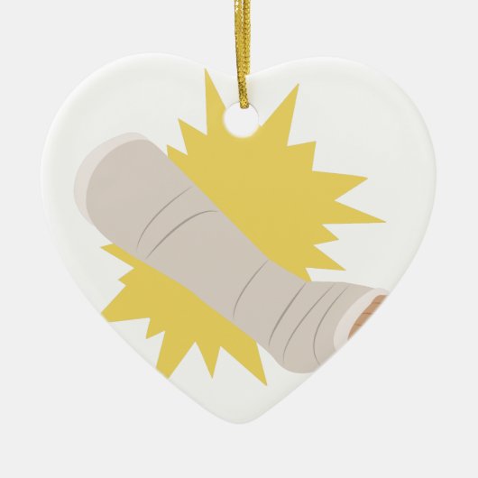 Beenuitgisting Keramisch Ornament (Voorkant)
