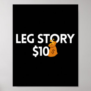 Beenverhaal 10 dollar geamputeerde handicaps Aware Poster
