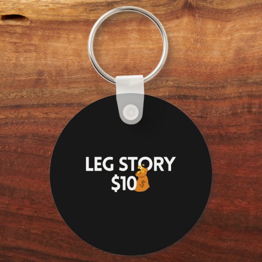 Beenverhaal 10 dollar geamputeerde handicaps Aware Sleutelhanger (Achterkant)