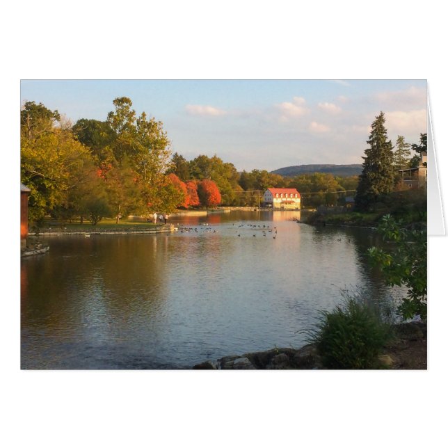 Beenvijver met molen in herfst (Voorkant Horizontaal)