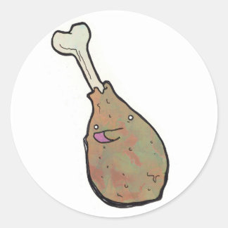 beenvlees ronde sticker