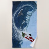 Beenwerf surfer Dana point Strandlaken (Voorkant)