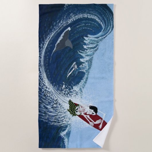 Beenwerf surfer Dana point Strandlaken (Voorkant)