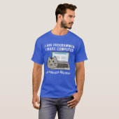 Beep Beep Boop Computerwetenschappen Professor Cad T-shirt (Voorkant volledig)