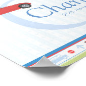 Beep Beep Car Personalized Boys Name Poster (Hoek)