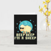 Beep Beep Ik Ben Een Schaap Grappige Boerderij Die Kaart (Gele Bloem)