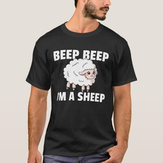Beep Beep I'm A Sheep Costume For A Lamb Farmer T-shirt (Voorkant)