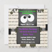 Beep Beep Robots Gepersonaliseerd uitnodiging op z (Achterkant)