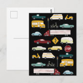 Beep Beep Stuck in Traffic Pattern Briefkaart (Voorkant / Achterkant)