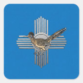 Beep Beep Vierkante Sticker (Voorkant)