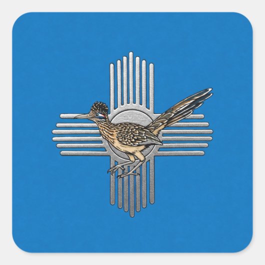 Beep Beep Vierkante Sticker (Voorkant)