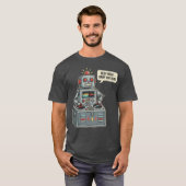 Beep Boop Drop The Beat Robot T-shirt (Voorkant volledig)