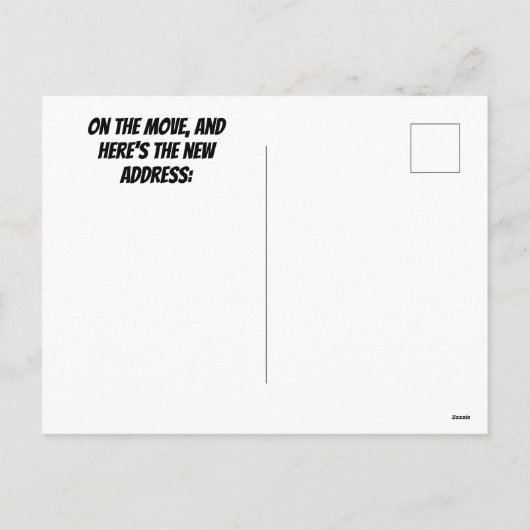 BEEP - BRIEFKAART VOOR ADRESWIJZIGING (Achterkant)