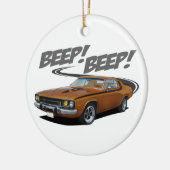 Beeping Roadrunner Keramisch Ornament (Links)