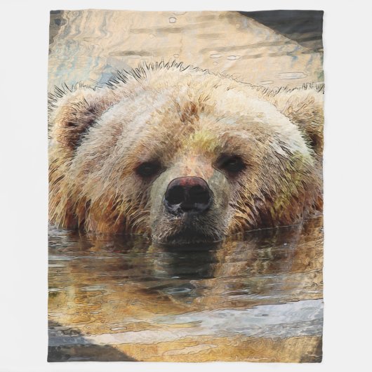 Beer20150804 Fleece Deken (Voorkant)