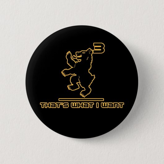 Beer3 - dat is wat ik wil! ronde button 5,7 cm (Voorkant)