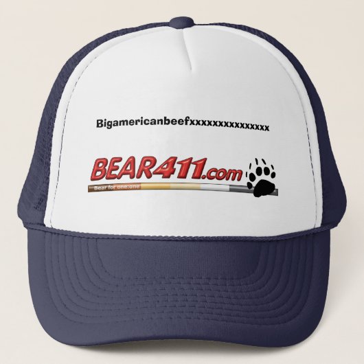 BEER411 Gepersonaliseerd TRUCKER Hat Pet (Voorkant)