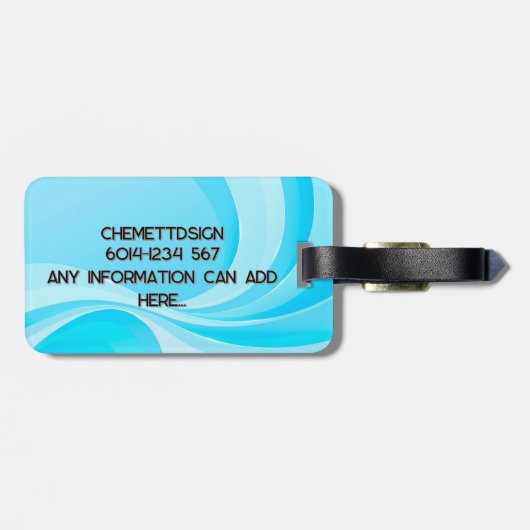 Beer 02 Kinderen Bagagelabel (Achterkant horizontaal)