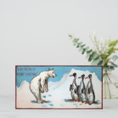  Beer 1878 Kerstmis Kaart (Staand voorkant)