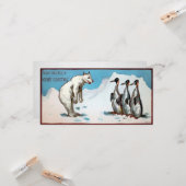  Beer 1878 Kerstmis Kaart (Voorkant / Achterkant in situ)